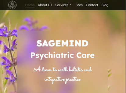 SageMind psychiatry website built by NCAT Digital
